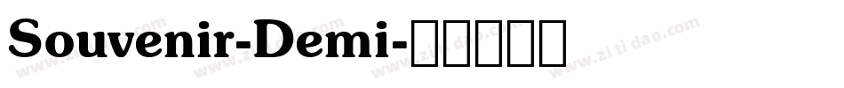 Souvenir-Demi字体转换