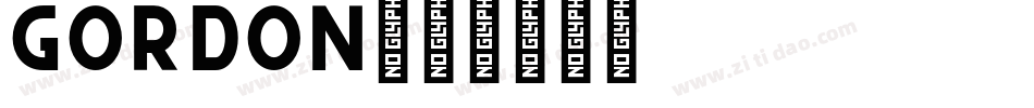 gordon字体转换