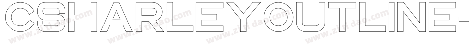 CsHarleyOutline-z8X4X字体转换