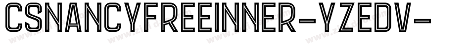CsNancyFreeInner-YzEdv字体转换