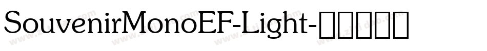 SouvenirMonoEF-Light字体转换