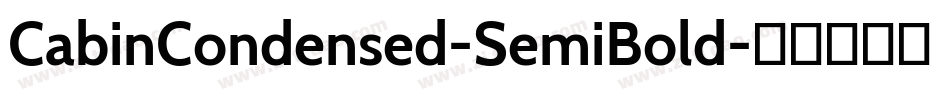 CabinCondensed-SemiBold字体转换