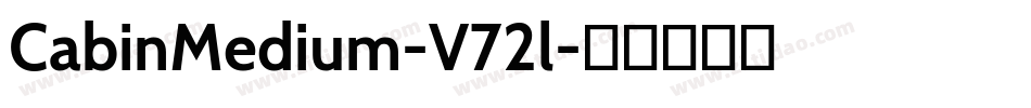 CabinMedium-V72l字体转换