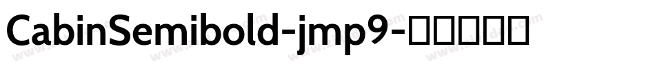 CabinSemibold-jmp9字体转换
