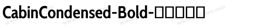 CabinCondensed-Bold字体转换