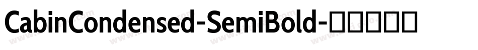 CabinCondensed-SemiBold字体转换