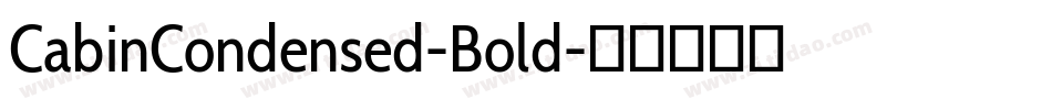 CabinCondensed-Bold字体转换
