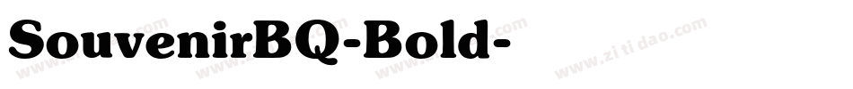 SouvenirBQ-Bold字体转换