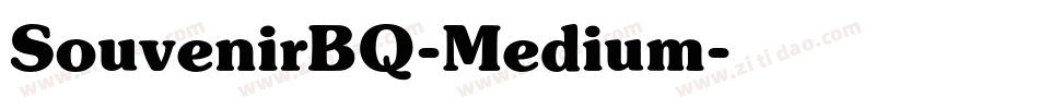 SouvenirBQ-Medium字体转换