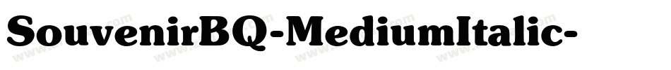 SouvenirBQ-MediumItalic字体转换