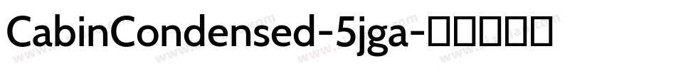 CabinCondensed-5jga字体转换