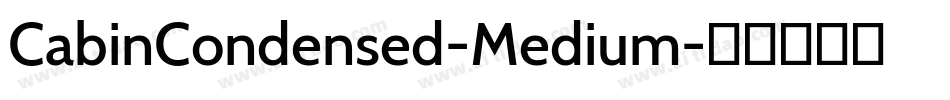 CabinCondensed-Medium字体转换
