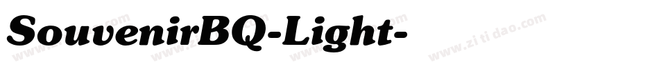 SouvenirBQ-Light字体转换