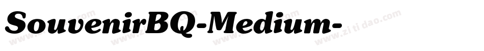 SouvenirBQ-Medium字体转换