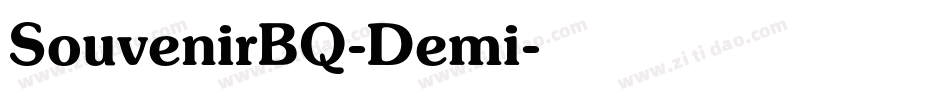 SouvenirBQ-Demi字体转换