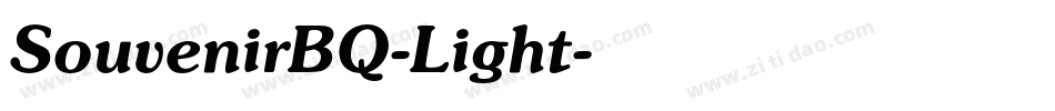 SouvenirBQ-Light字体转换