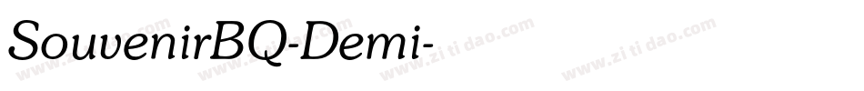 SouvenirBQ-Demi字体转换