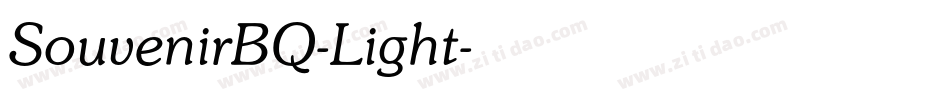 SouvenirBQ-Light字体转换
