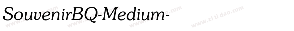 SouvenirBQ-Medium字体转换
