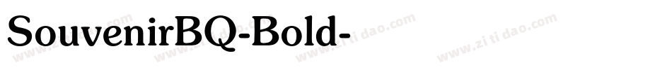 SouvenirBQ-Bold字体转换