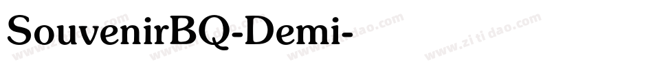 SouvenirBQ-Demi字体转换