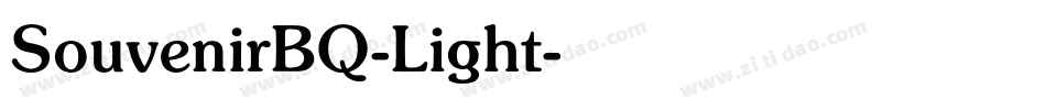 SouvenirBQ-Light字体转换