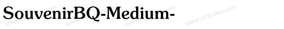 SouvenirBQ-Medium字体转换