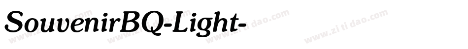 SouvenirBQ-Light字体转换