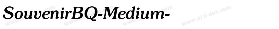 SouvenirBQ-Medium字体转换