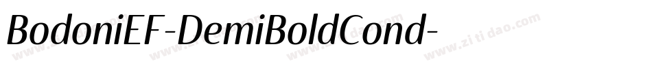 BodoniEF-DemiBoldCond字体转换