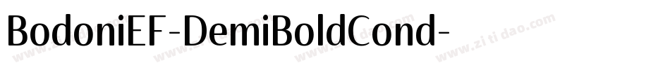 BodoniEF-DemiBoldCond字体转换
