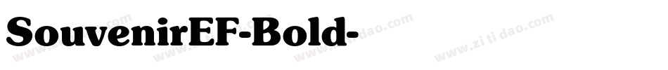 SouvenirEF-Bold字体转换