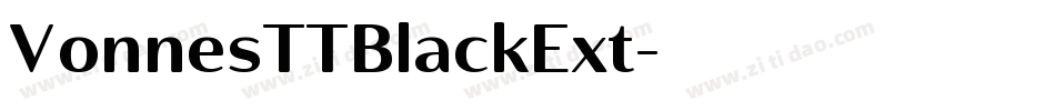 VonnesTTBlackExt字体转换