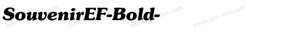 SouvenirEF-Bold字体转换