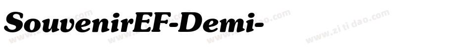 SouvenirEF-Demi字体转换