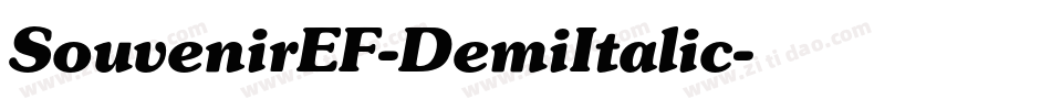 SouvenirEF-DemiItalic字体转换
