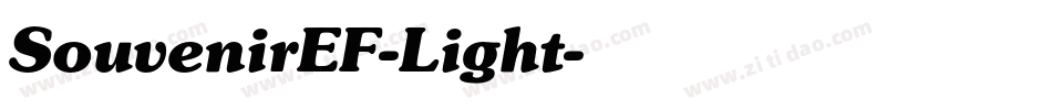 SouvenirEF-Light字体转换