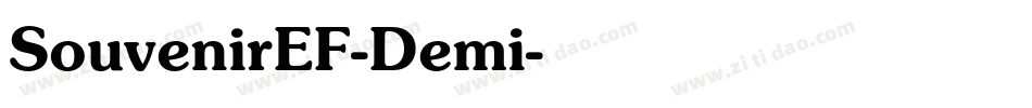 SouvenirEF-Demi字体转换