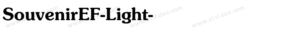SouvenirEF-Light字体转换