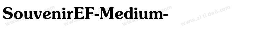 SouvenirEF-Medium字体转换