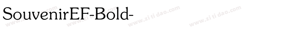 SouvenirEF-Bold字体转换