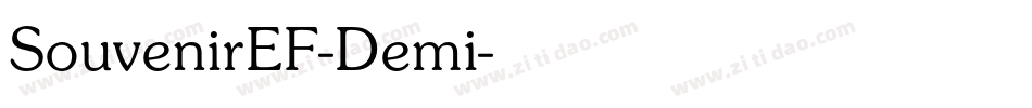 SouvenirEF-Demi字体转换