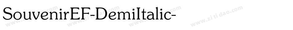 SouvenirEF-DemiItalic字体转换