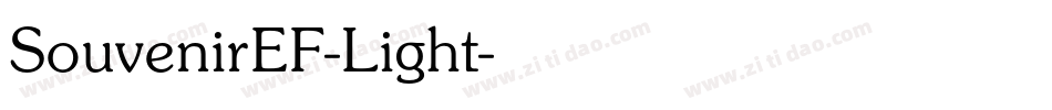 SouvenirEF-Light字体转换