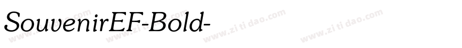 SouvenirEF-Bold字体转换