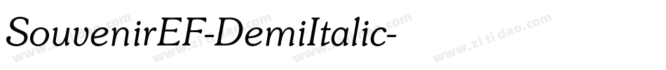 SouvenirEF-DemiItalic字体转换