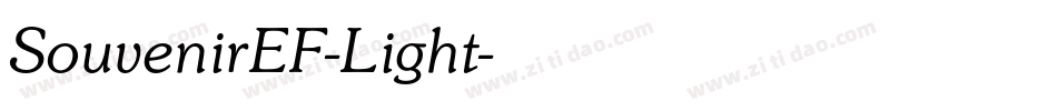 SouvenirEF-Light字体转换