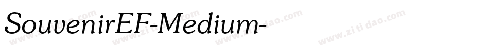 SouvenirEF-Medium字体转换