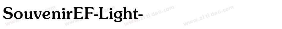 SouvenirEF-Light字体转换
