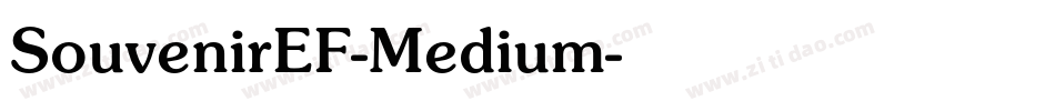 SouvenirEF-Medium字体转换